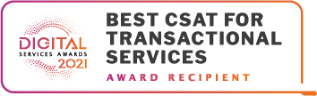 Best Customer Satisfaction Score for Transactional Services (Medium Agency)